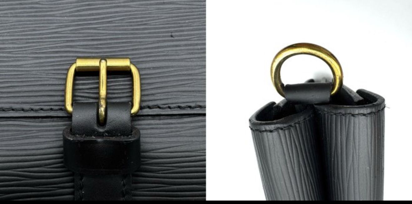 Louis Vuitton Monceau Two Way crossbody bag Black epi leather