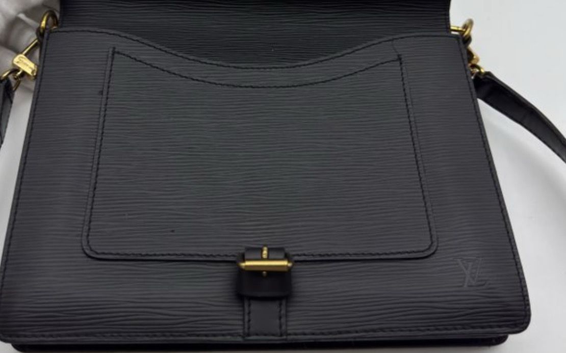 Louis Vuitton Monceau Two Way crossbody bag Black epi leather