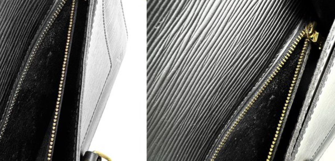 Louis Vuitton Monceau Two Way crossbody bag Black epi leather