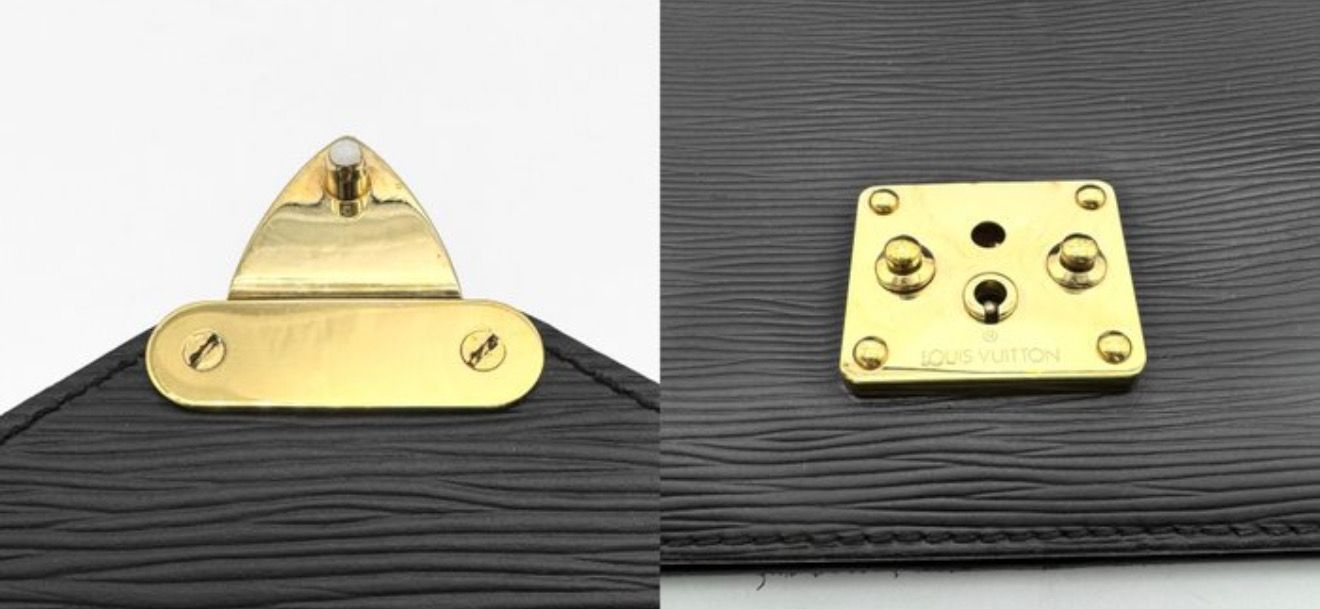 Louis Vuitton Monceau Two Way crossbody bag Black epi leather