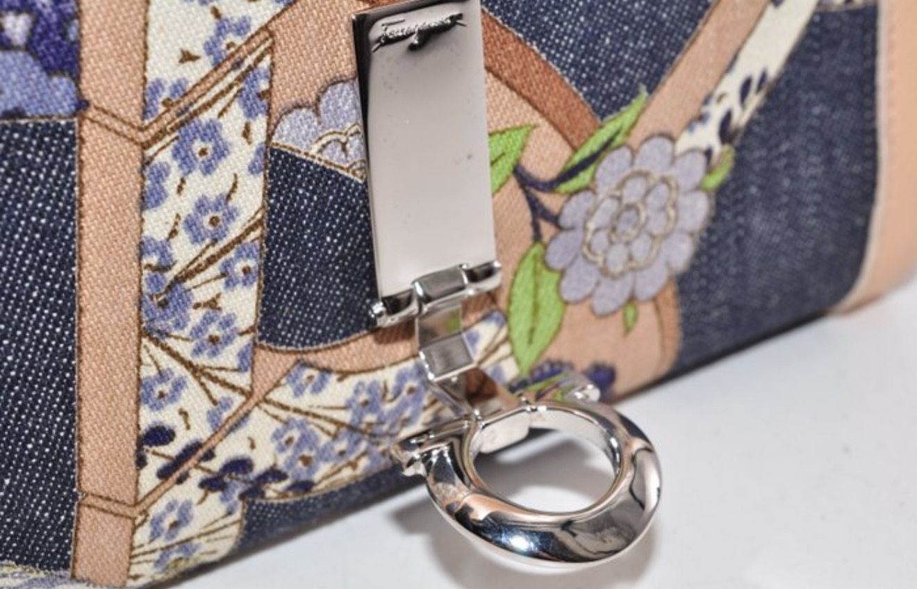 Salvatore Ferragamo Fondo Wallet Denim