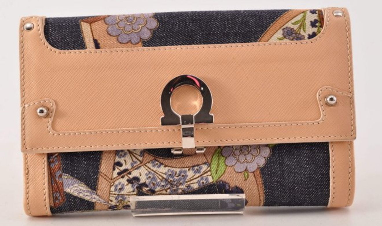 Salvatore Ferragamo Fondo Wallet Denim