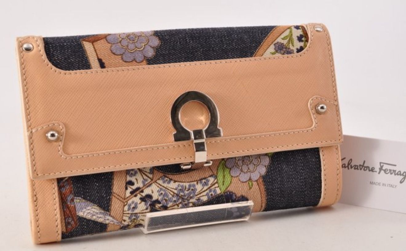 Salvatore Ferragamo Fondo Wallet Denim