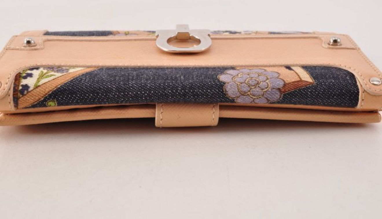 Salvatore Ferragamo Fondo Wallet Denim