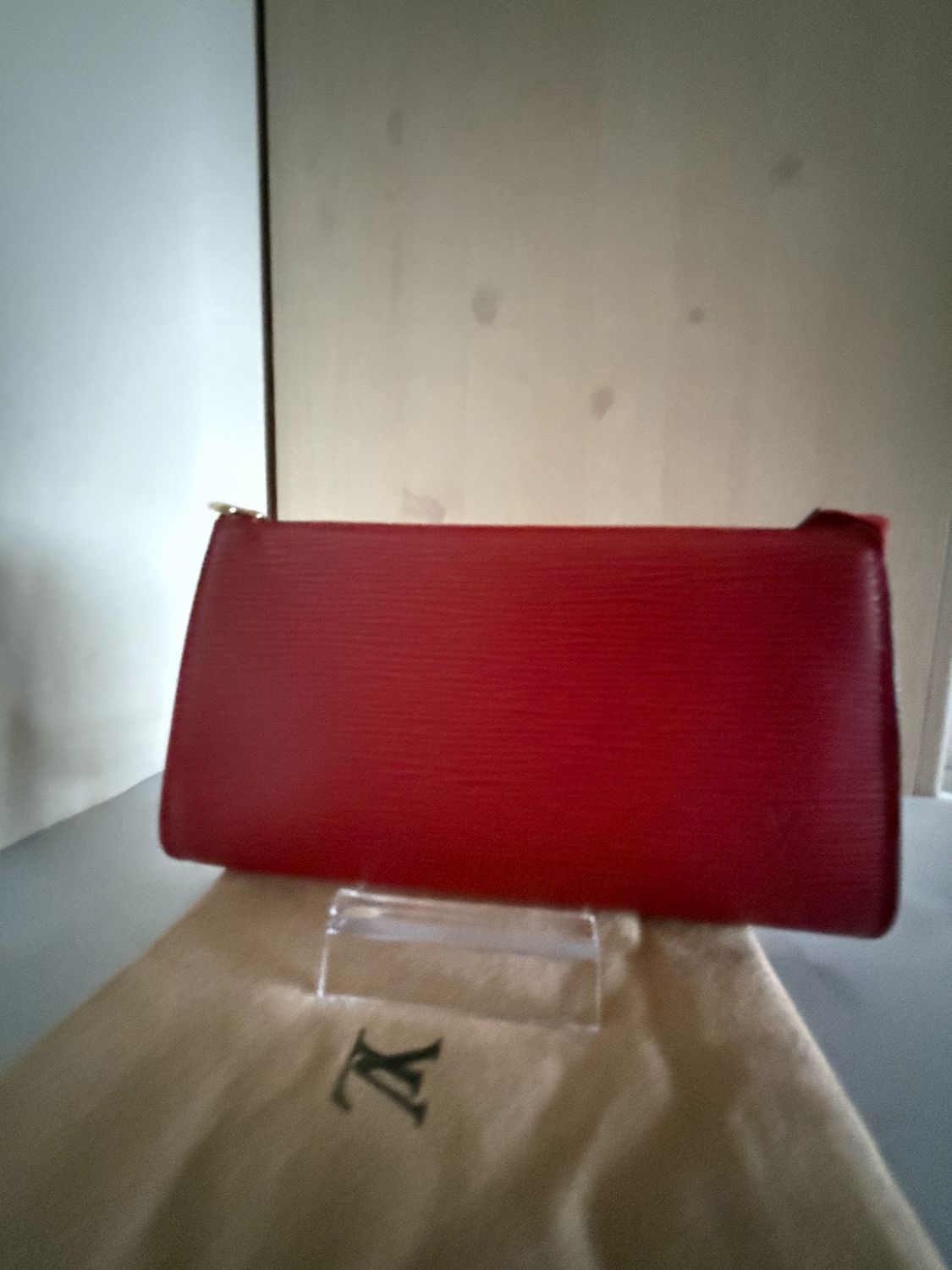 Louis Vuitton Pochette Accessoire Red Epps Leather
