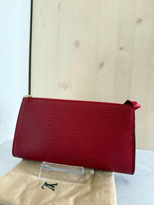 Louis Vuitton Pochette Accessoire Red Epps Leather