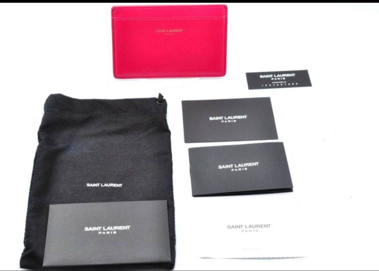 Yves Saint Laurent Card Holder Pink