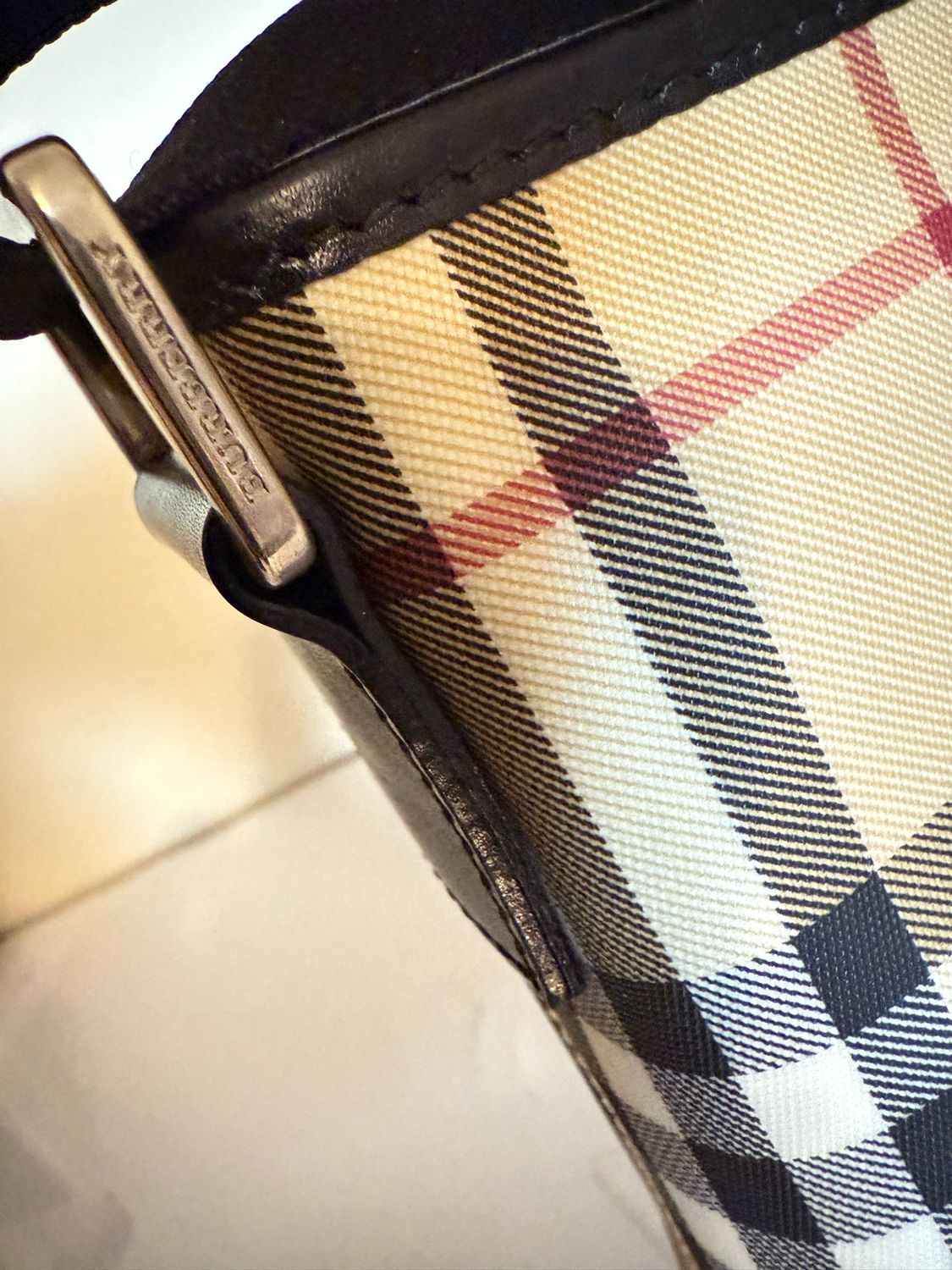 Burberry Messenger Bag Classic Checkered