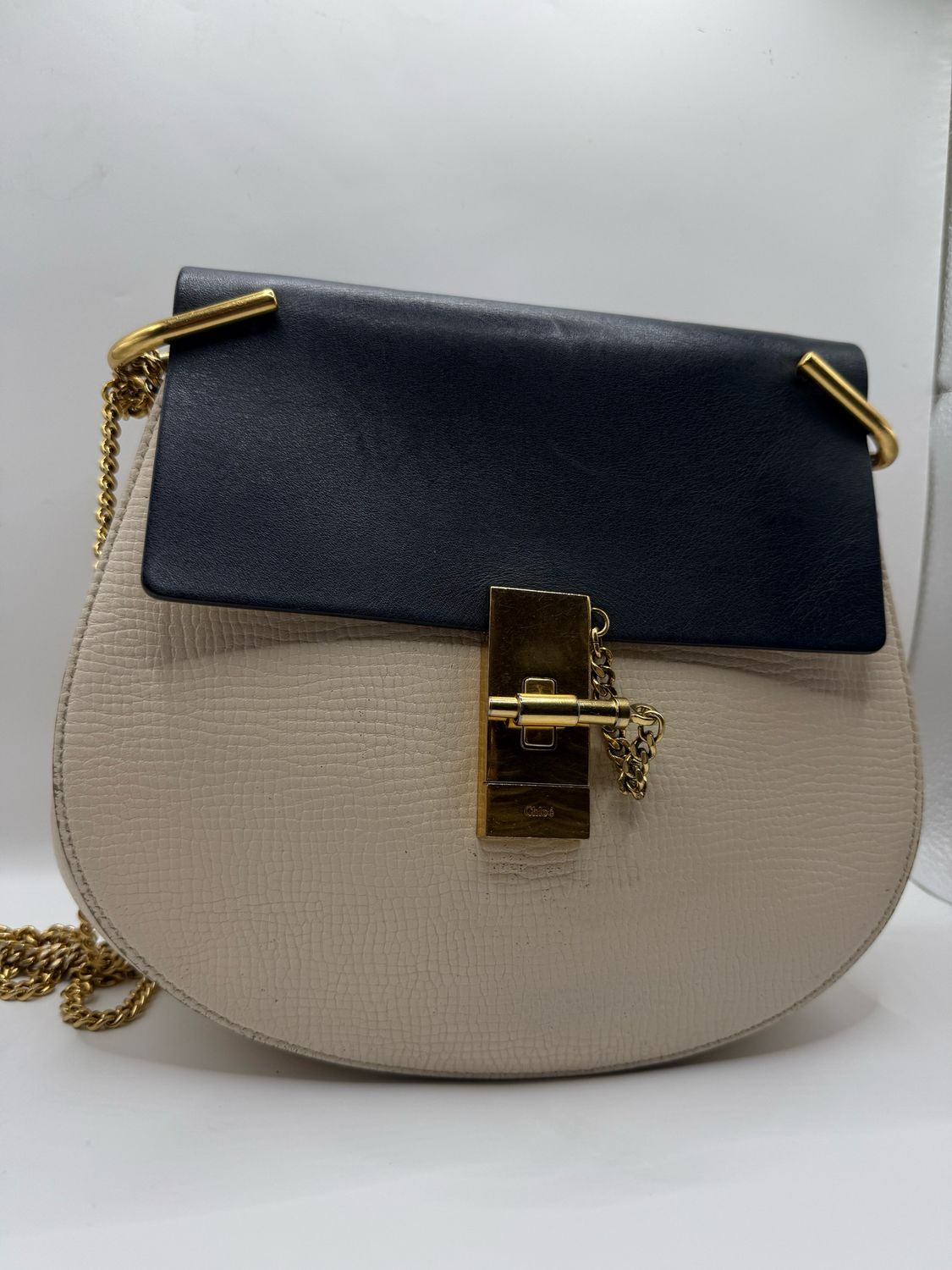 Chloe Drew Contrast Leather Bag