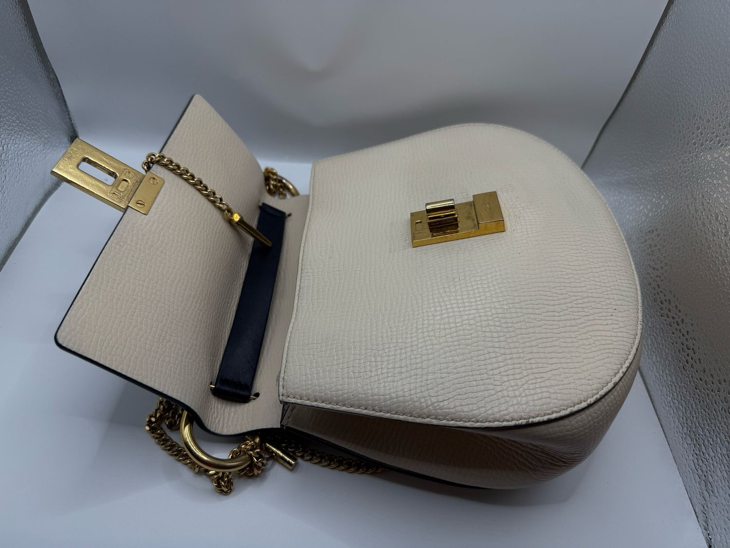 Chloe Drew Contrast Leather Bag