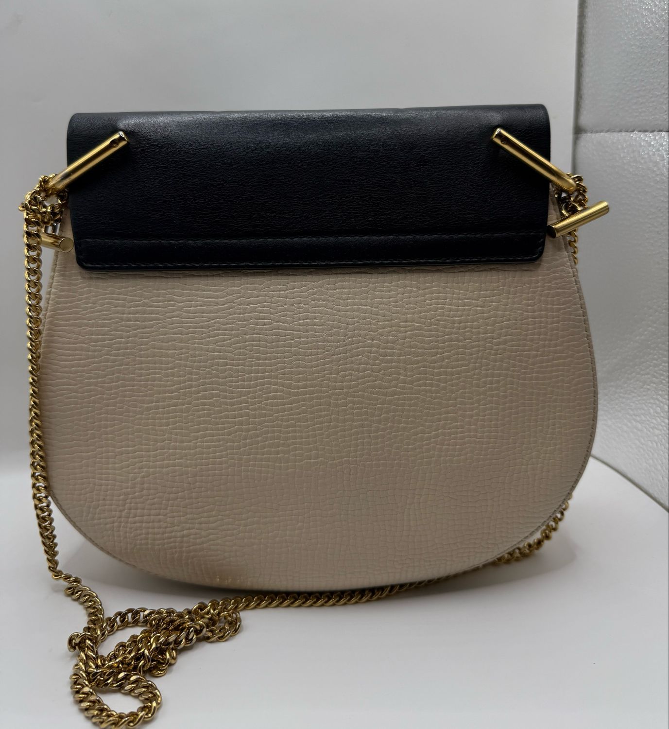 Chloe Drew Contrast Leather Bag