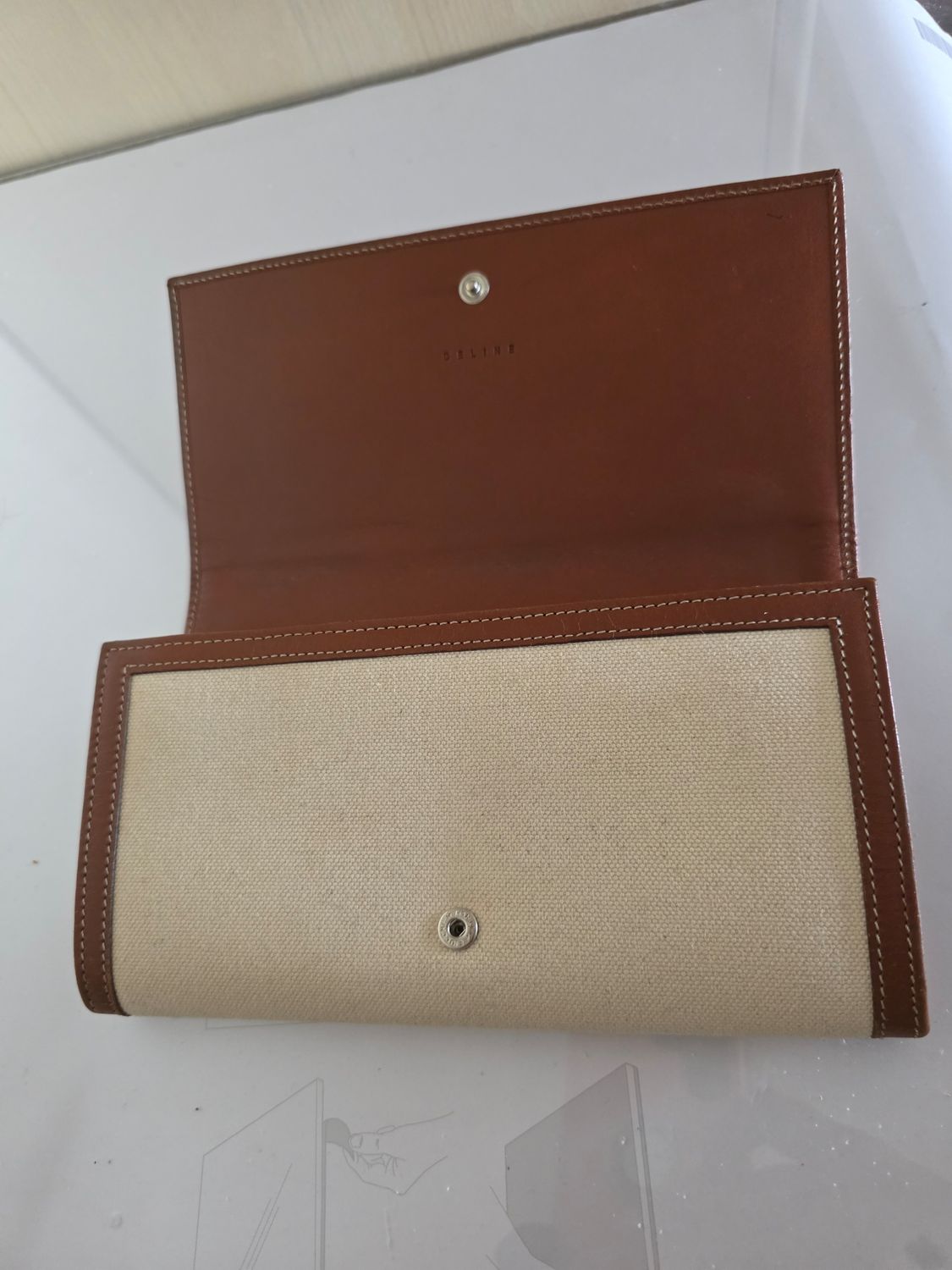 Celine Triomphe long bifold wallet