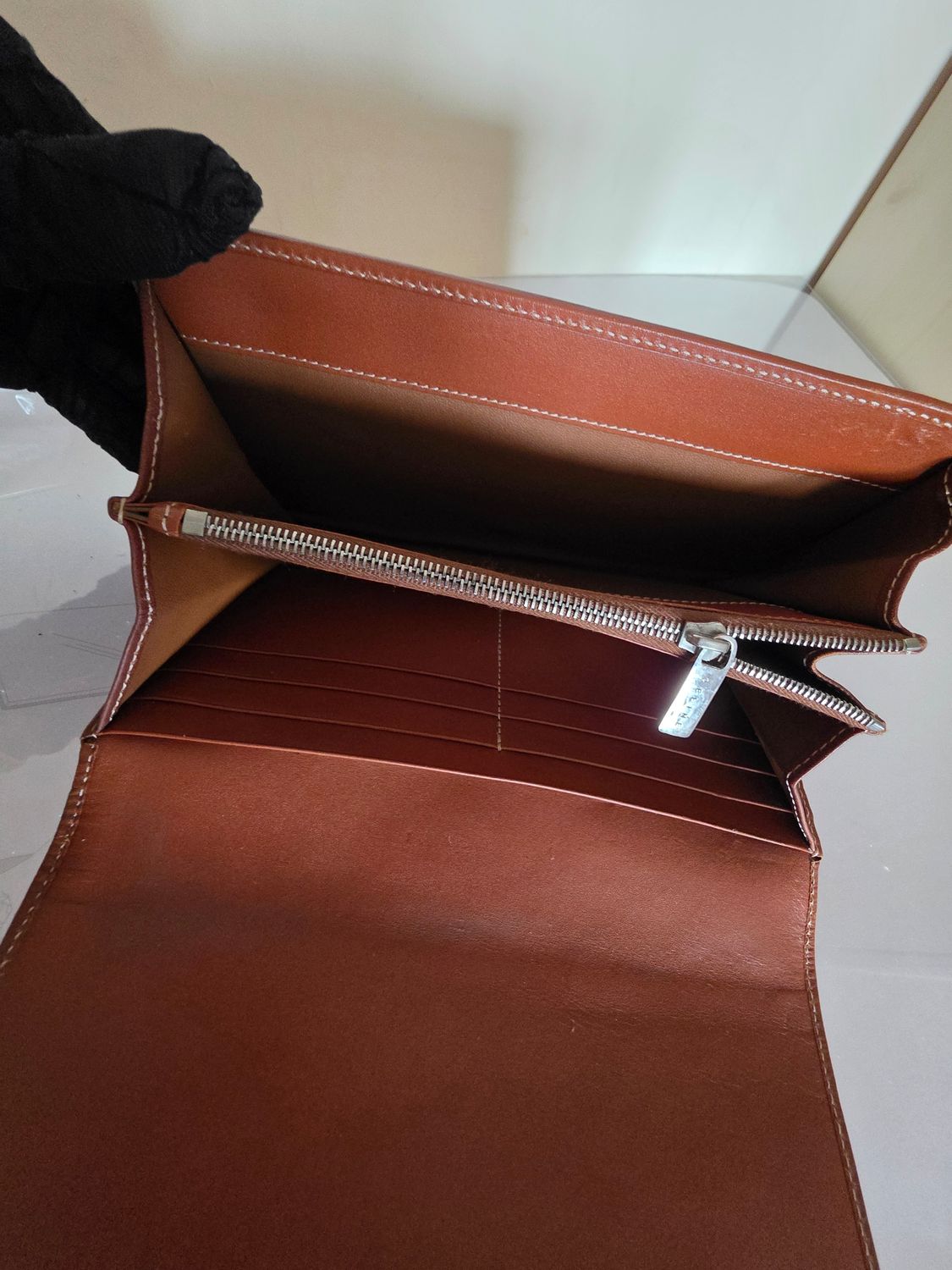 Celine Triomphe long bifold wallet