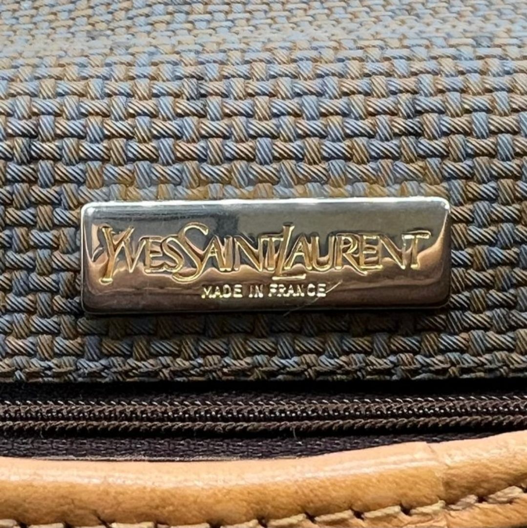 Yves Saint Laurent Satchel khaki/leather bag