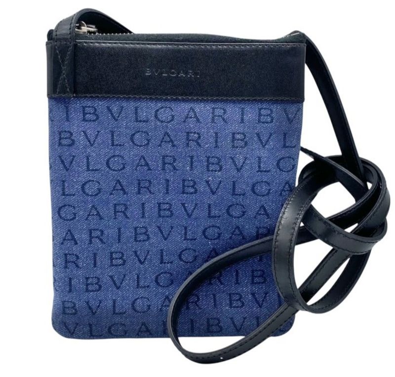 Bvlgari denim crossbody bag