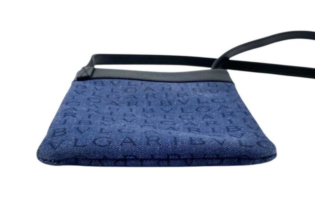 Bvlgari denim  LogoMania crossbody bag