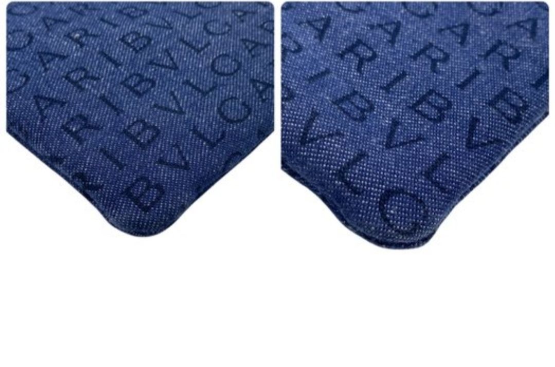 Bvlgari denim  LogoMania crossbody bag
