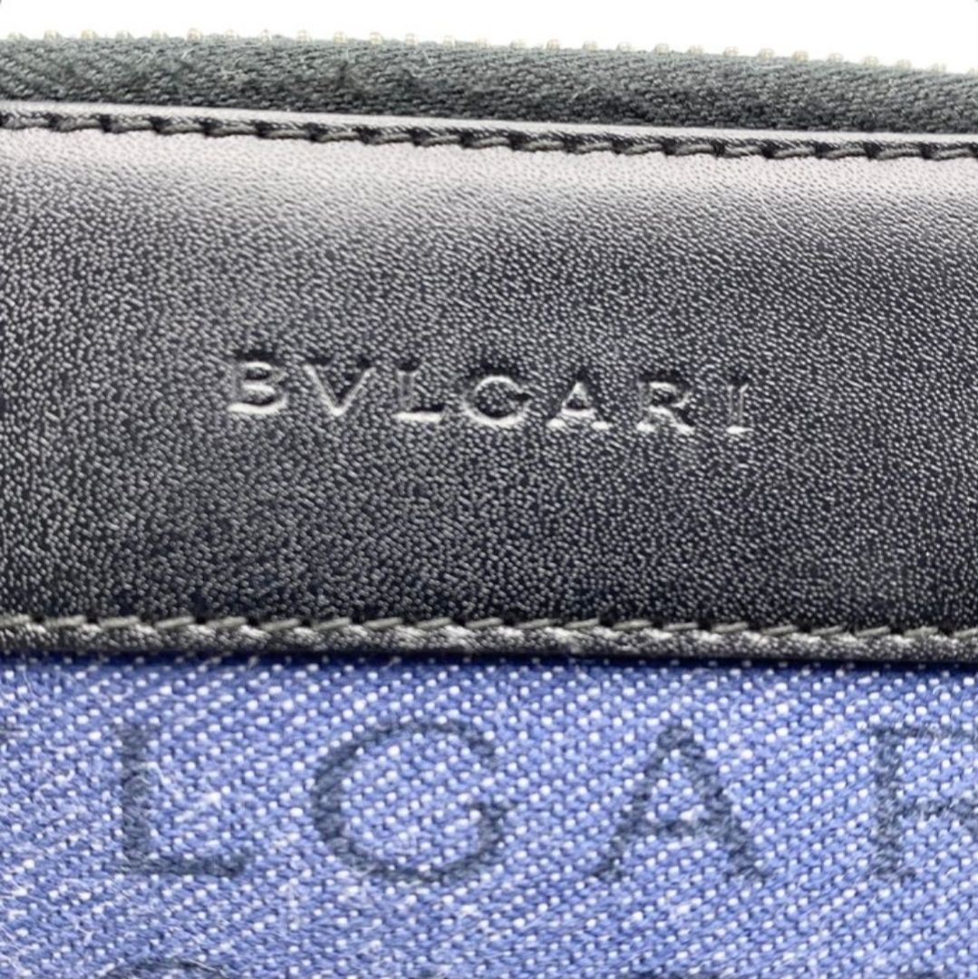 Bvlgari denim  LogoMania crossbody bag