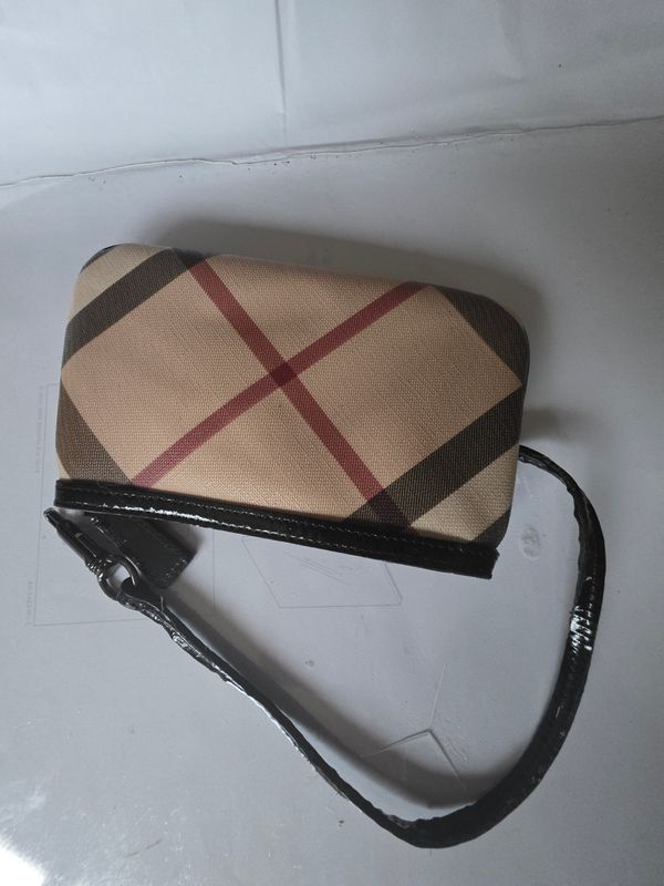 Burberry Nova check wristlet bag