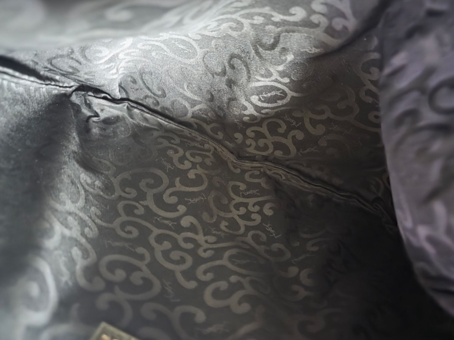 Yves Saint Laurent Black calf leather