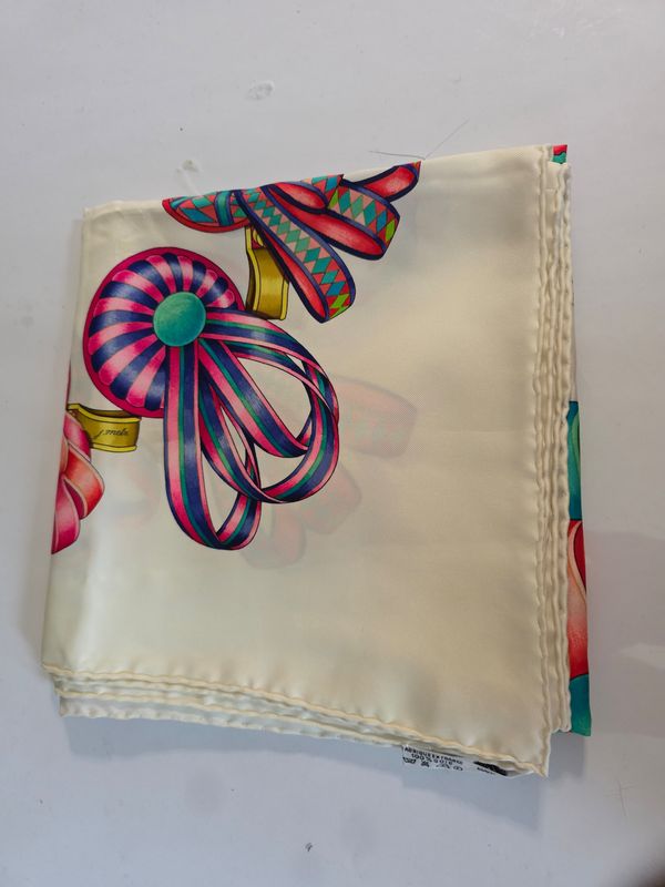 Hermes Silk Scarf Les Rubans Du Cheval 90cm