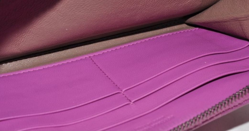Bottega Veneta Pink Zip Around Intracato Wallet