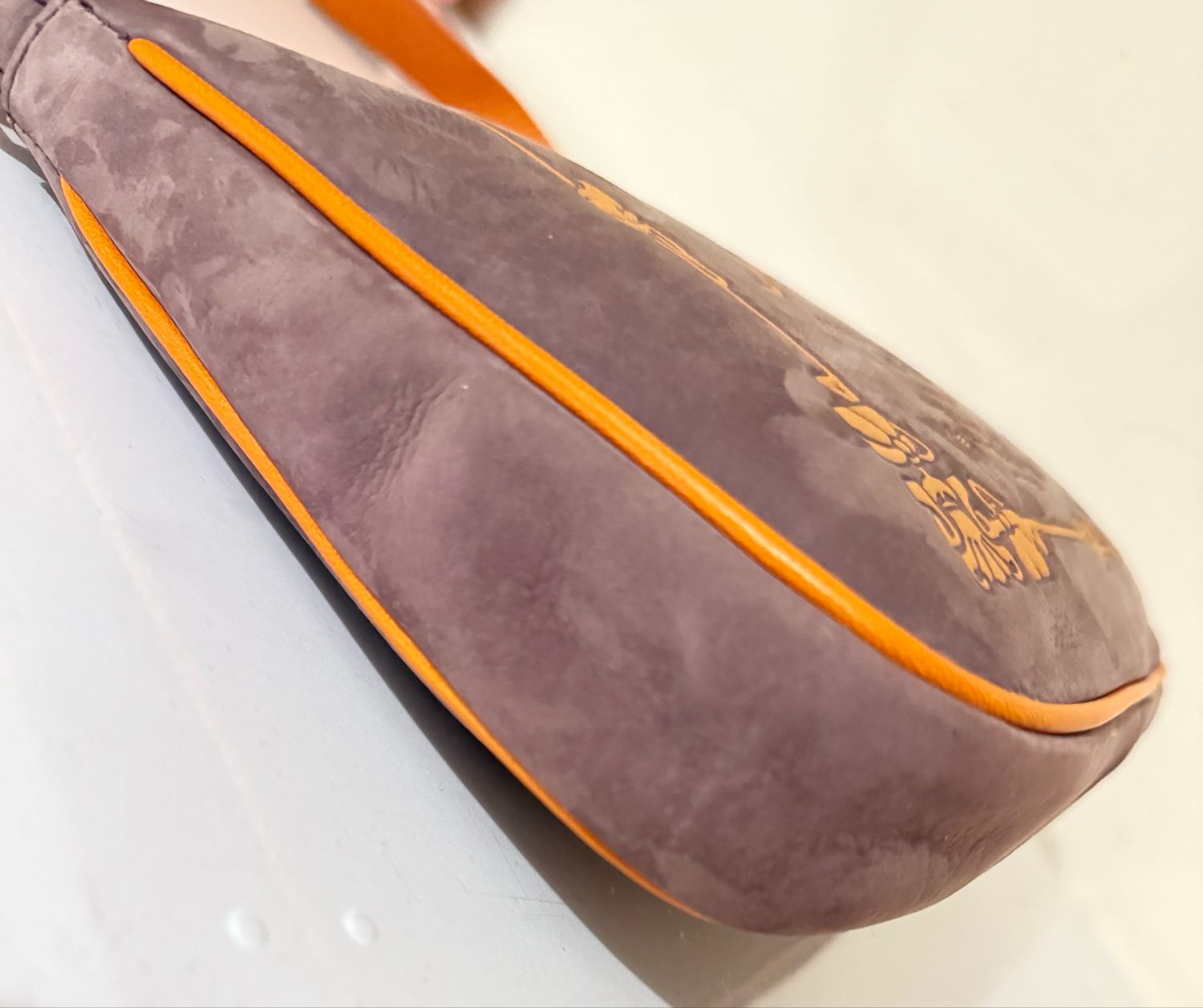 Bvlgari Slogan-debossed Shoulder Bag In Purple