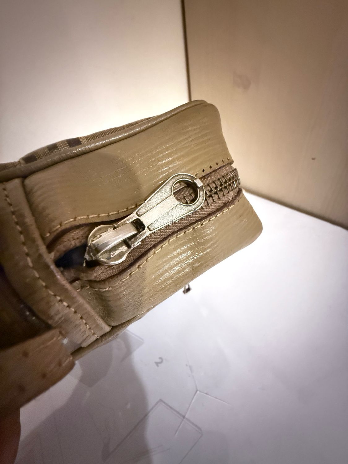 Fendi PVC Zucca Crossbody Bag Brown