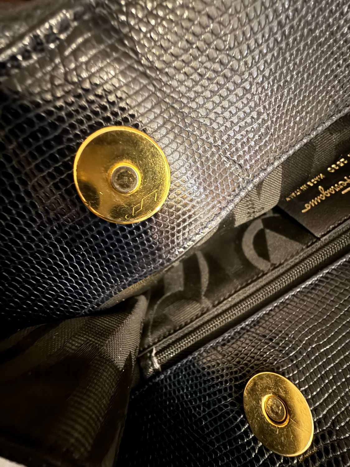 Salvatore Ferragamo Vala Shoulder / Tote Bag Leather Blue