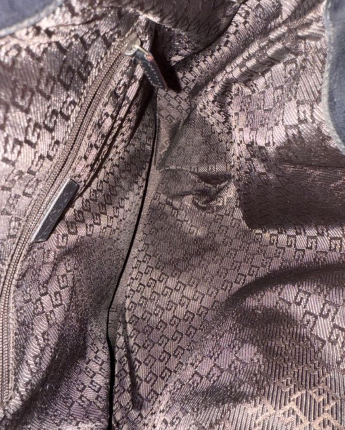 Gucci Leather Bamboo Tote and Shoulder Bag Black / Brown