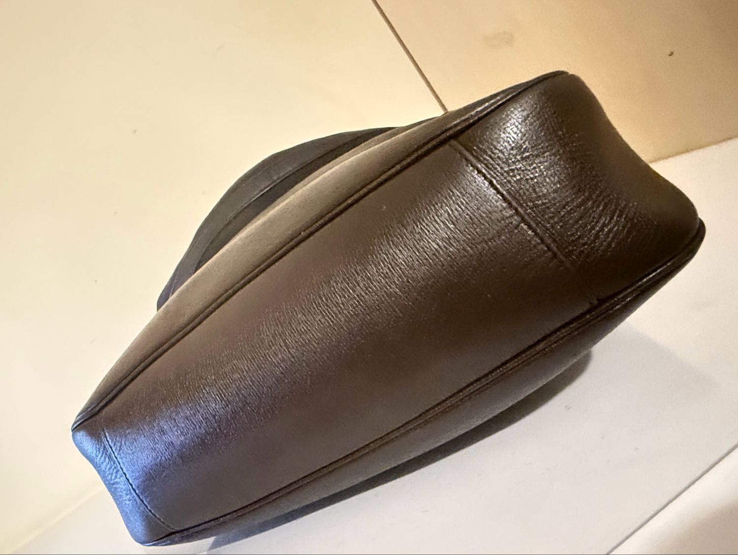 Gucci Leather Bamboo Tote and Shoulder Bag Black / Brown