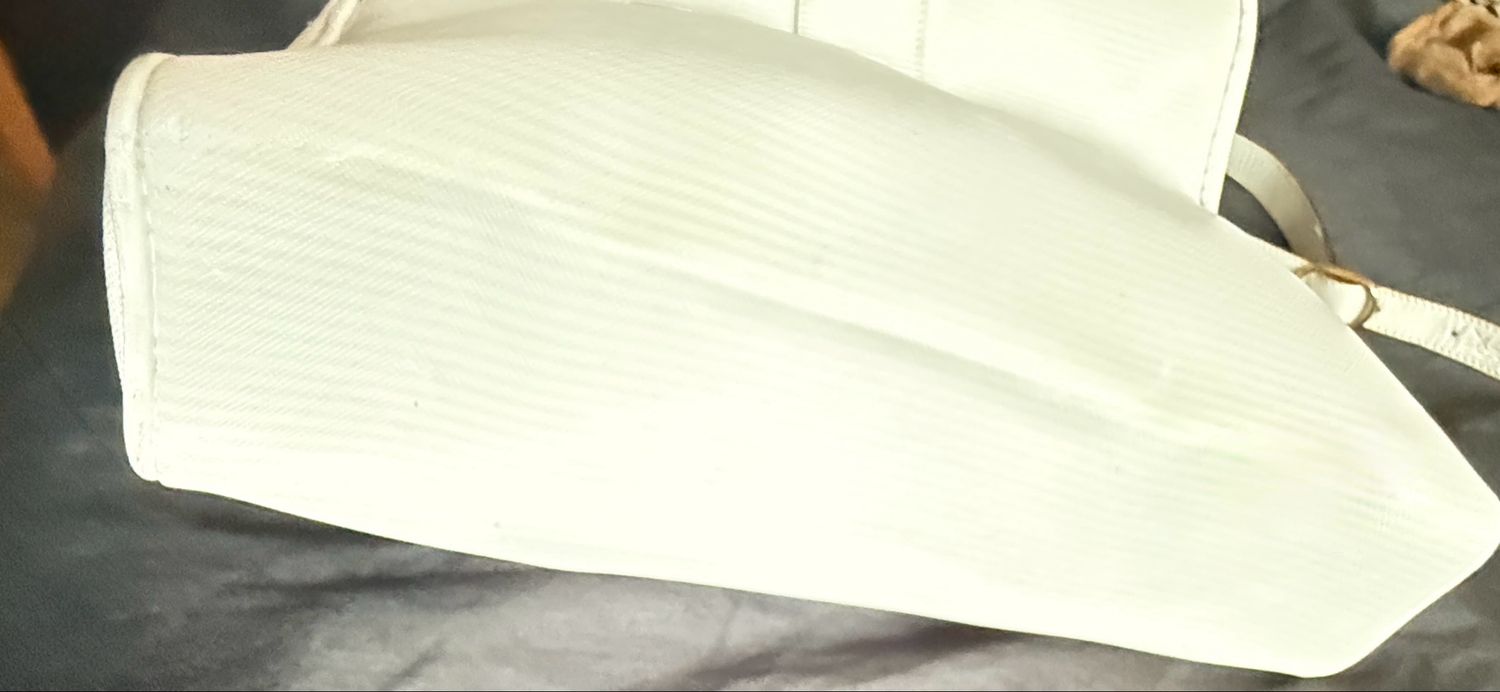 YSLmessenger leather Bag White