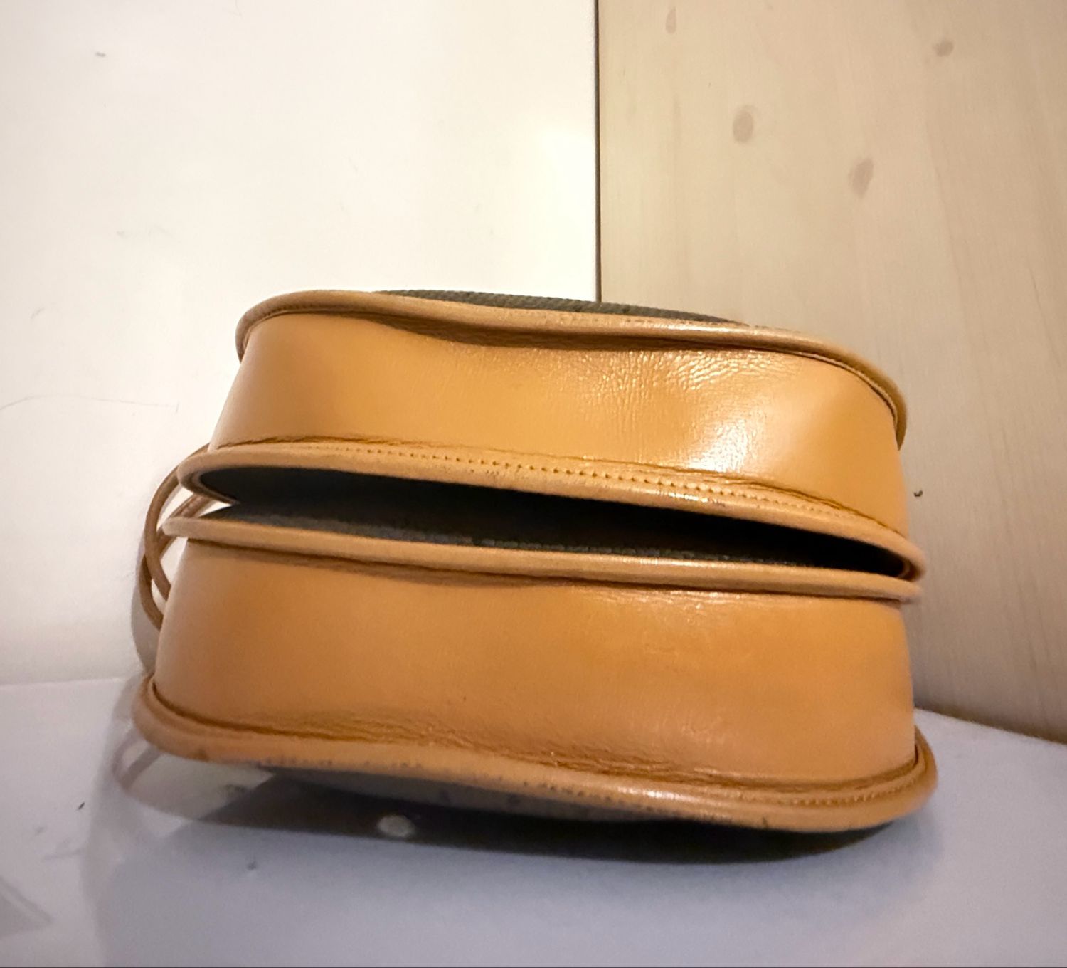 Yves Saint Laurent Satchel khaki/leather bag