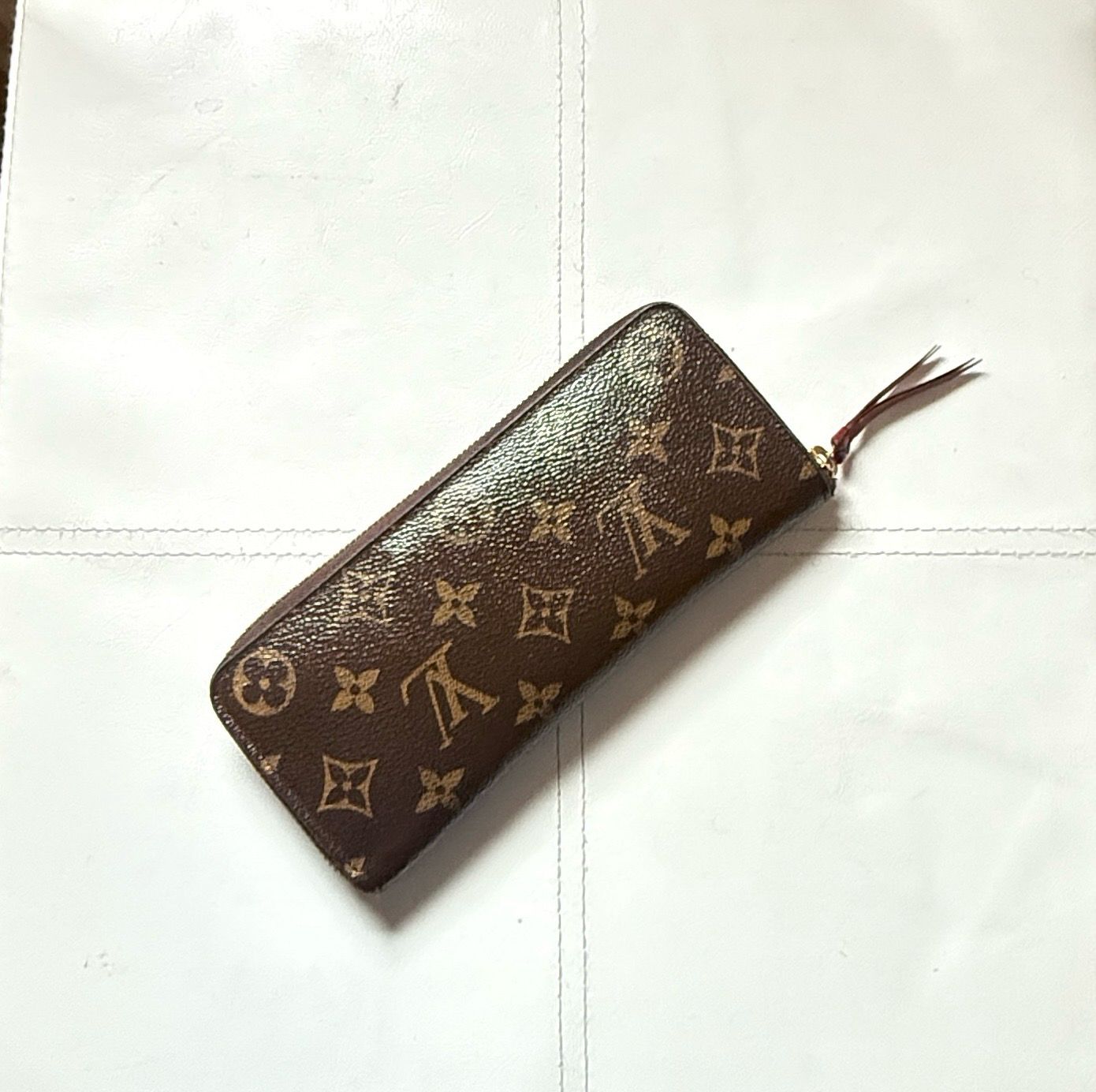 Louis Vuitton Clemence Monogram Zip Around Long Wallet Monogram