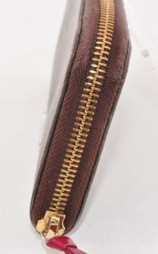 Louis Vuitton Clemence Monogram Zip Around Long Wallet Monogram fuschia interior 