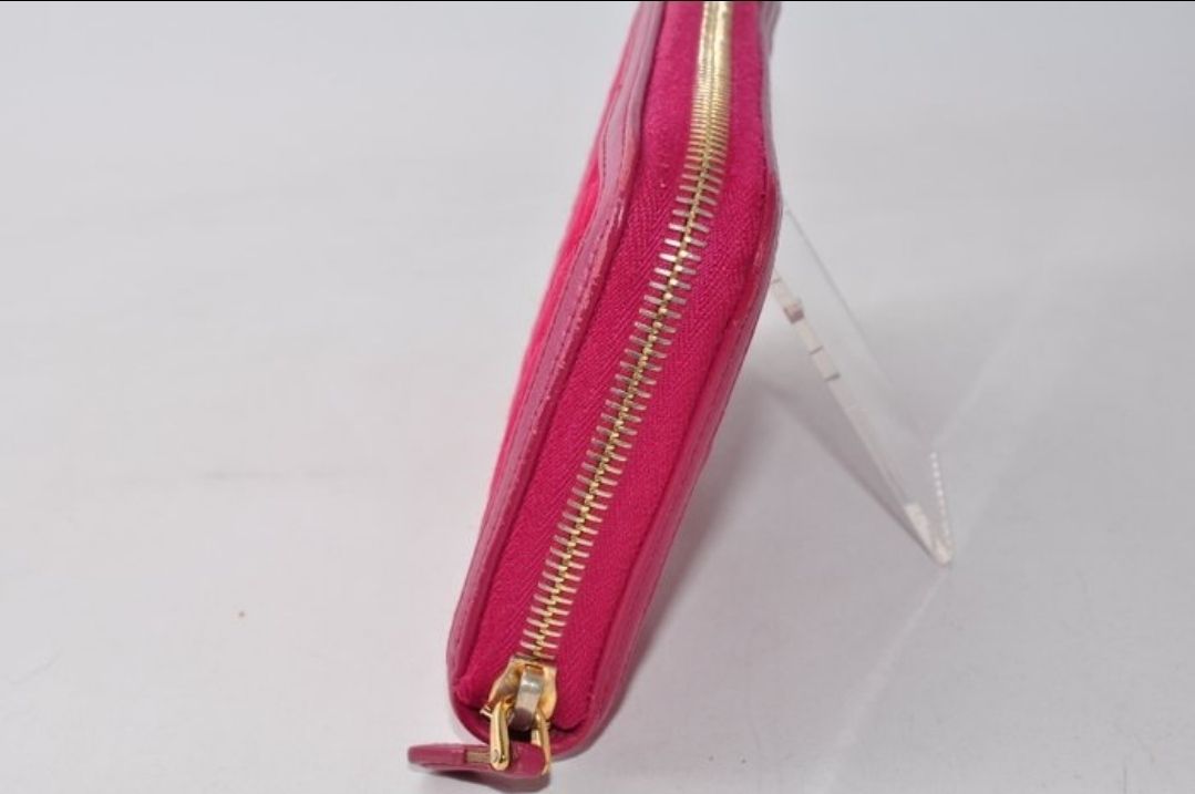 Prada Zip-Around Wallet in Pink Nylon &amp; Leather