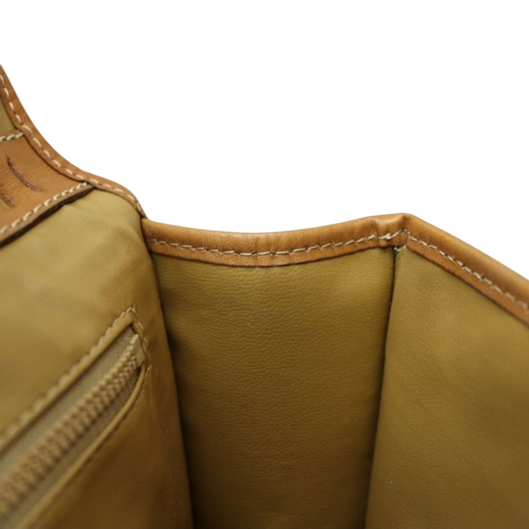 Vintage Celine Triomphe clutch bag  Beige/camel