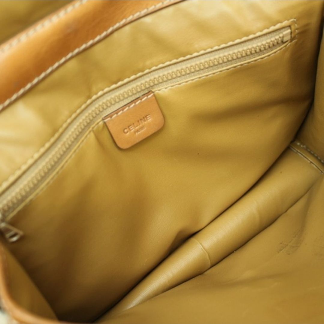 Vintage Celine Triomphe clutch bag  Beige/camel