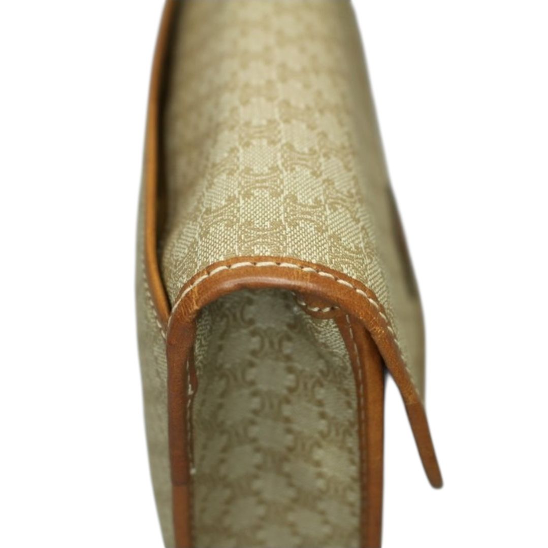 Vintage Celine Triomphe clutch bag  Beige/camel