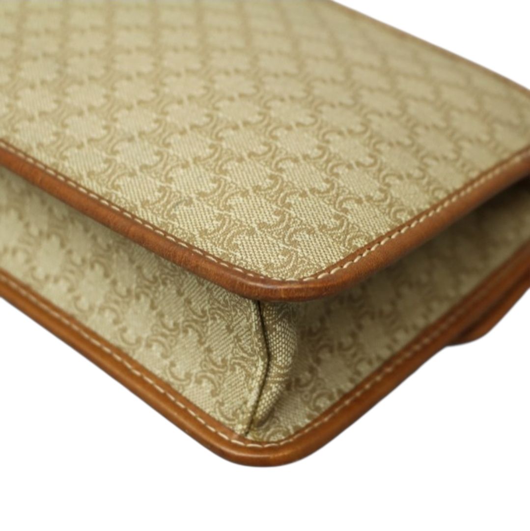 Vintage Celine Triomphe clutch bag  Beige/camel