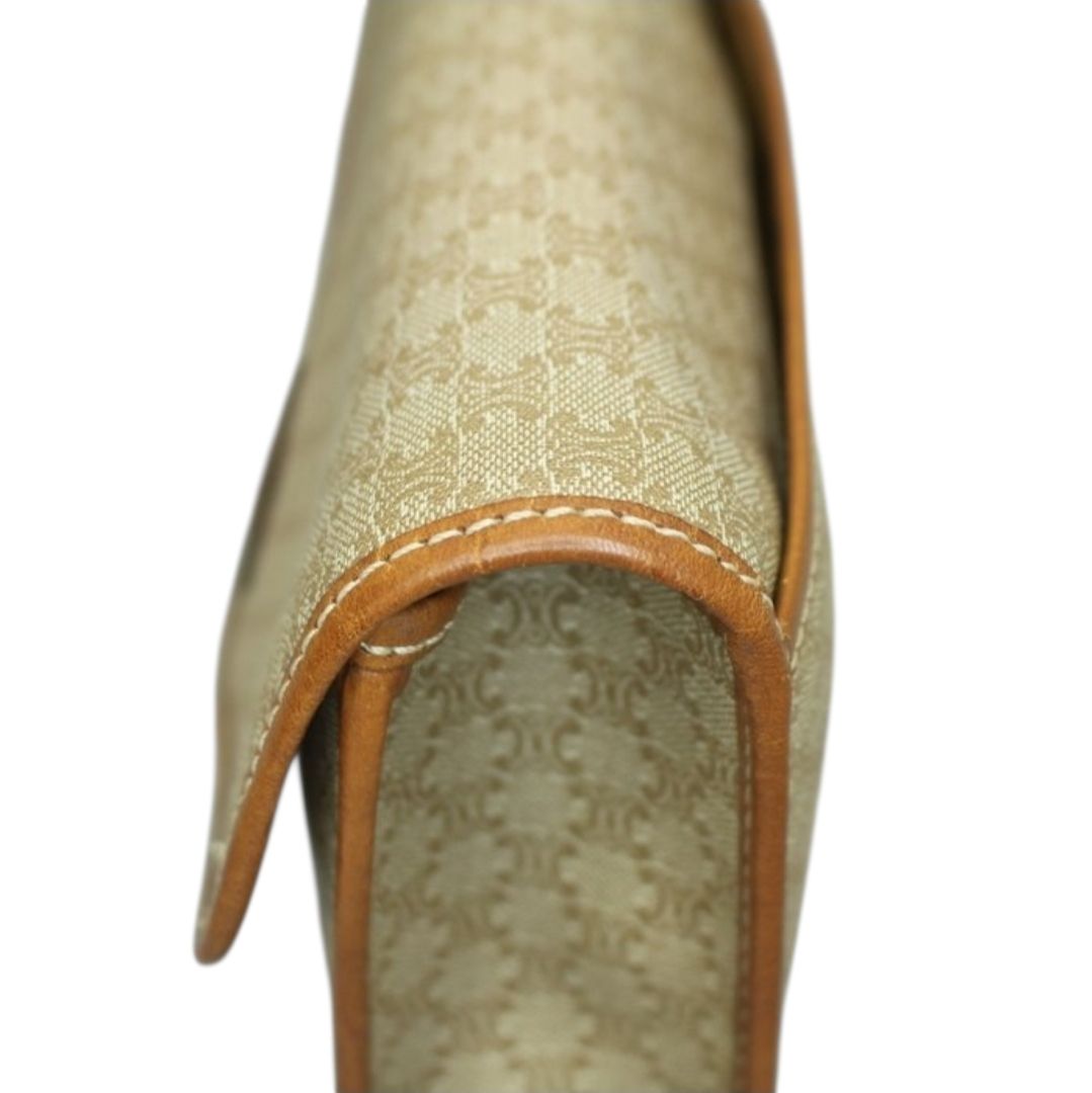 Vintage Celine Triomphe clutch bag  Beige/camel