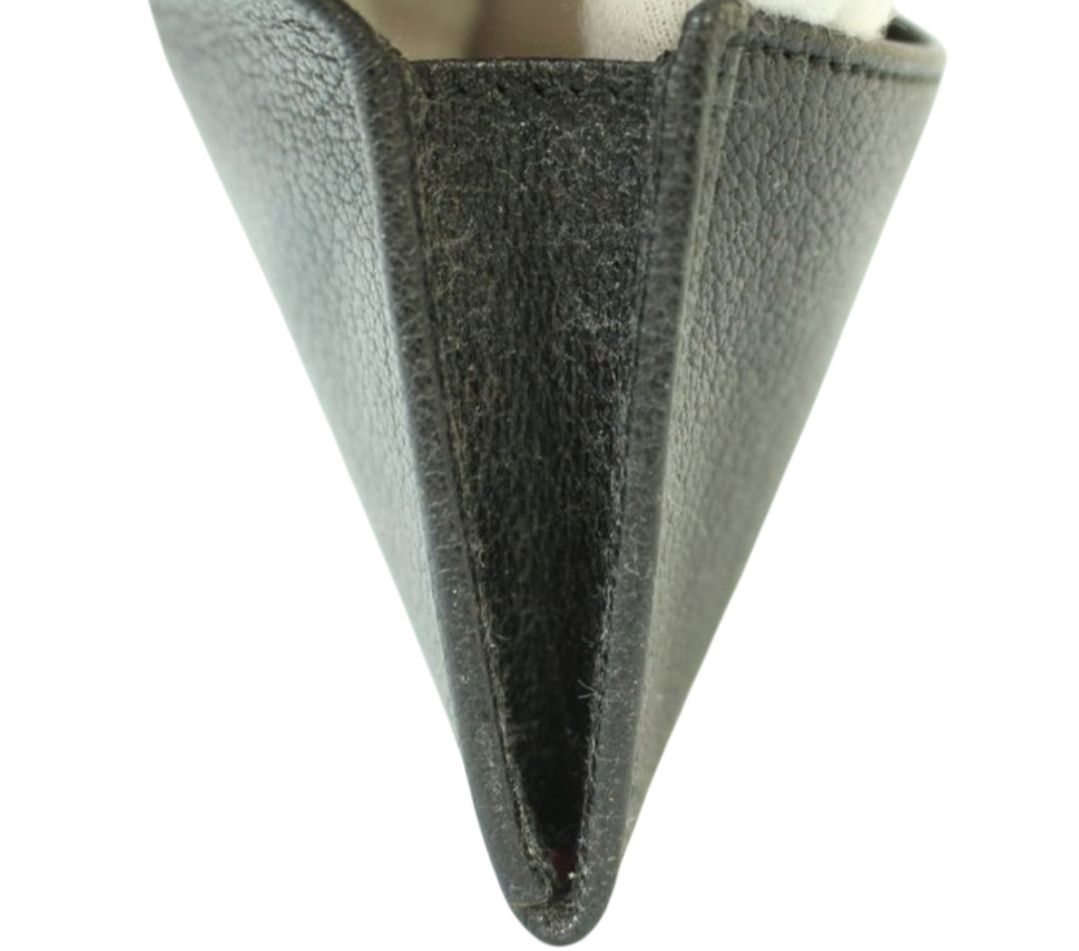 Loewe leather wallet   black 