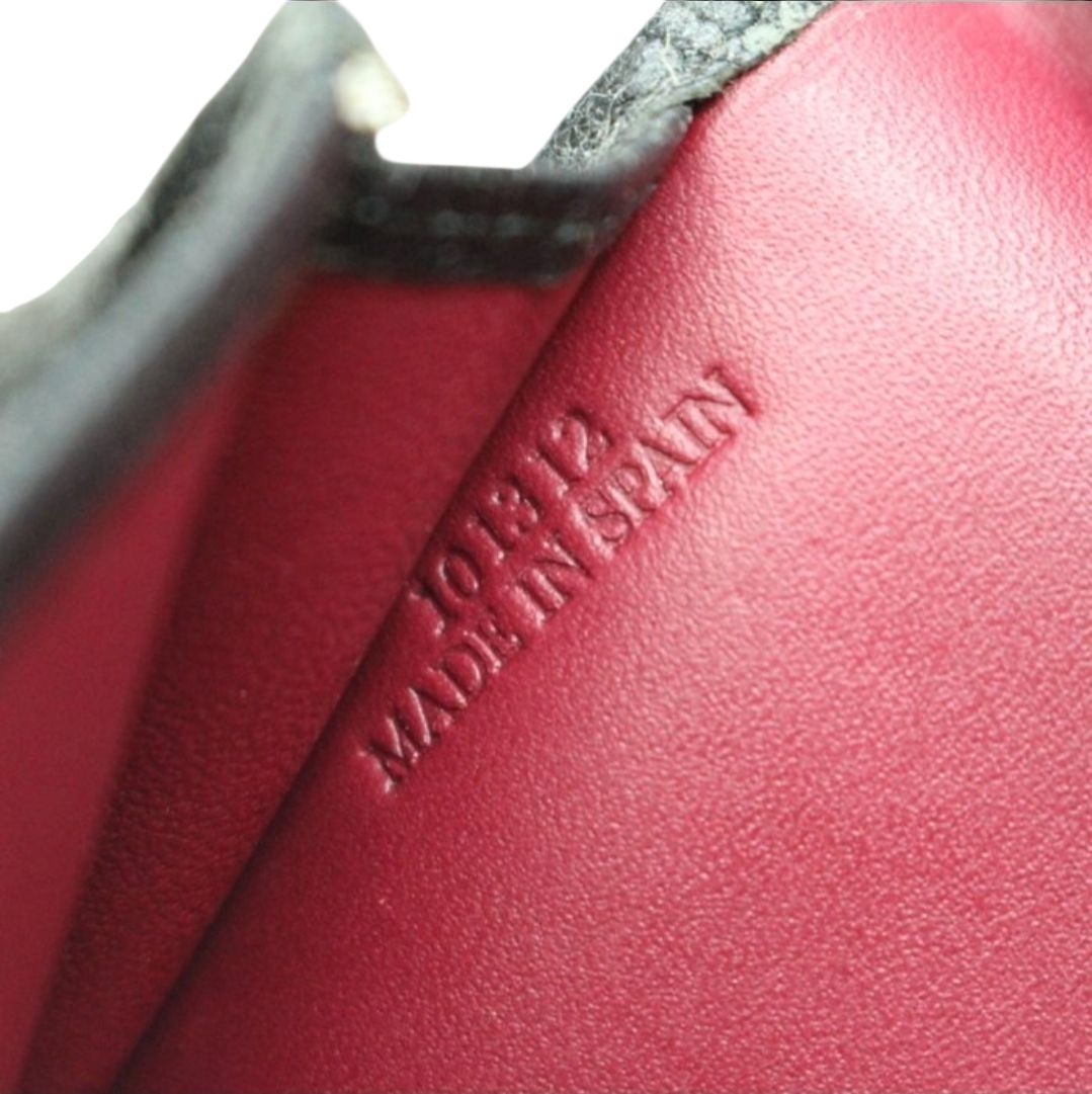 Loewe leather wallet   black 