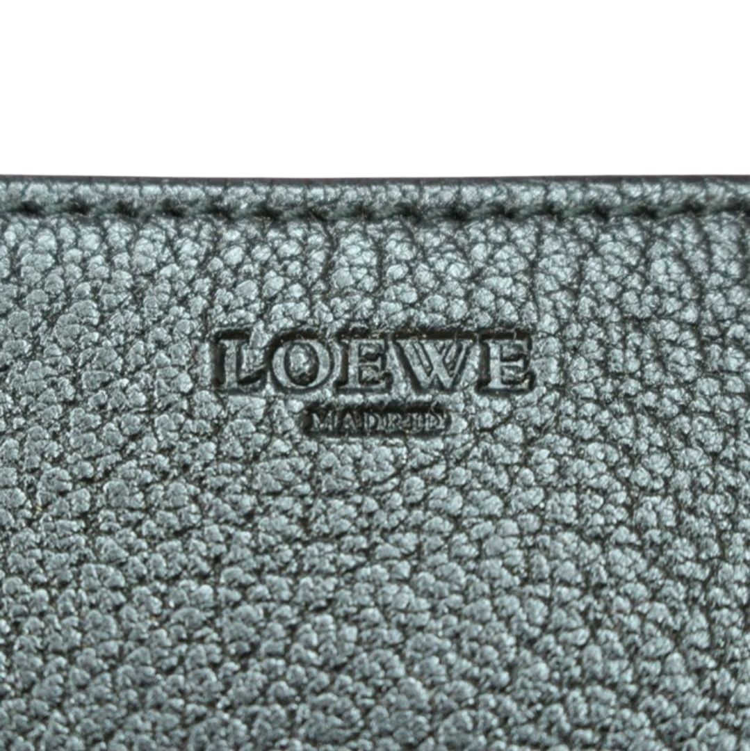 Loewe leather wallet   black 