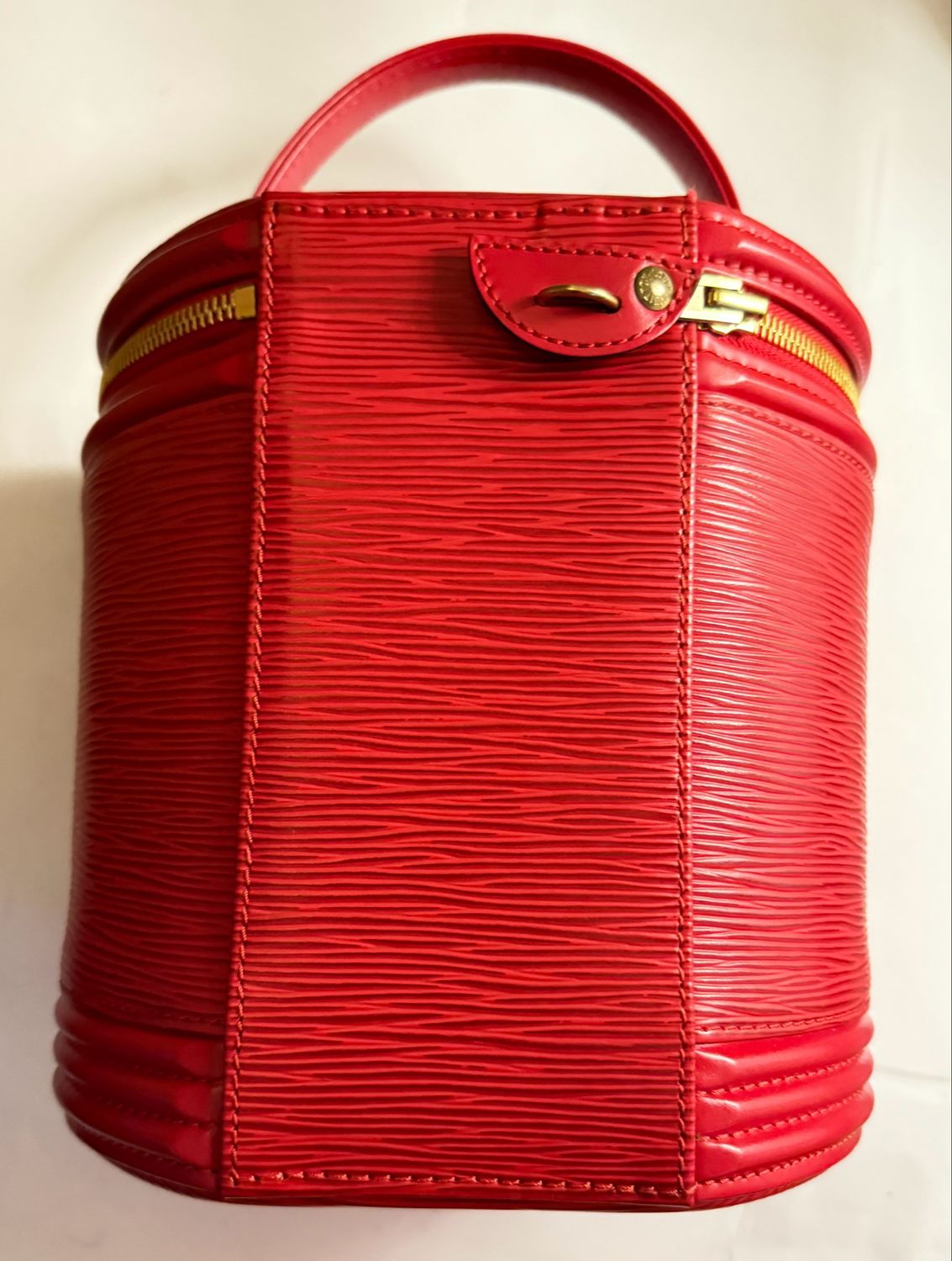 Louis Vuitton Red Epi Leather Cannes Vanity Bag