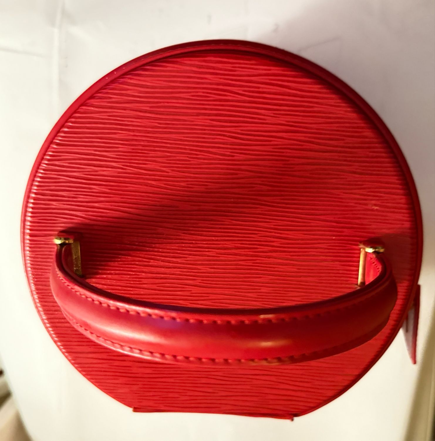Louis Vuitton Red Epi Leather Cannes Vanity Bag