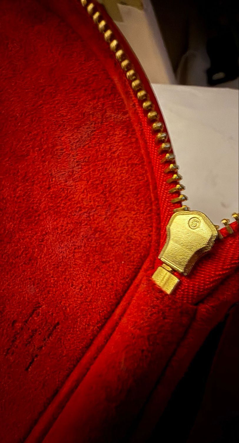 Louis Vuitton Red Epi Leather Cannes Vanity Bag