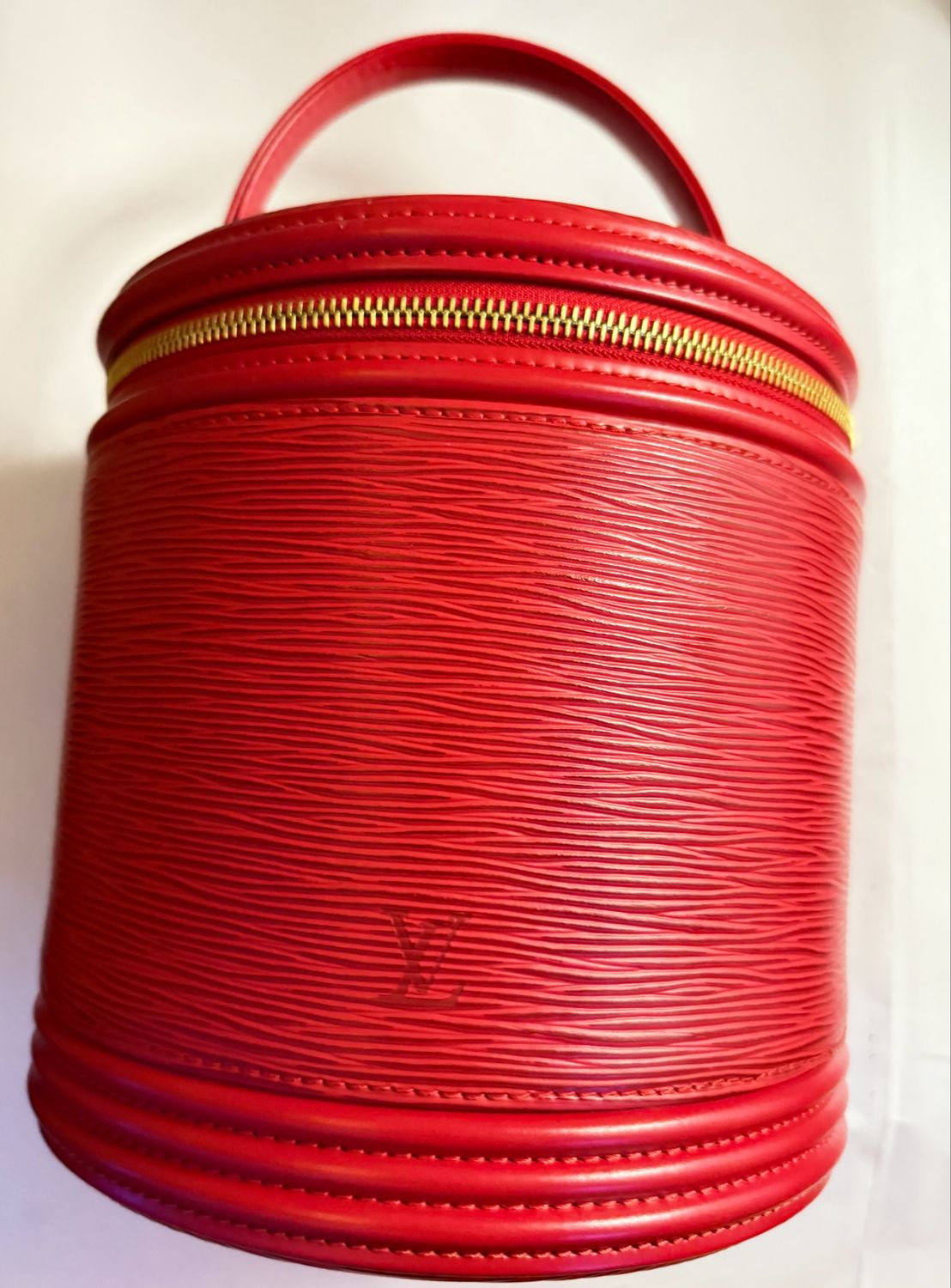 Louis Vuitton Red Epi Leather Cannes Vanity Bag