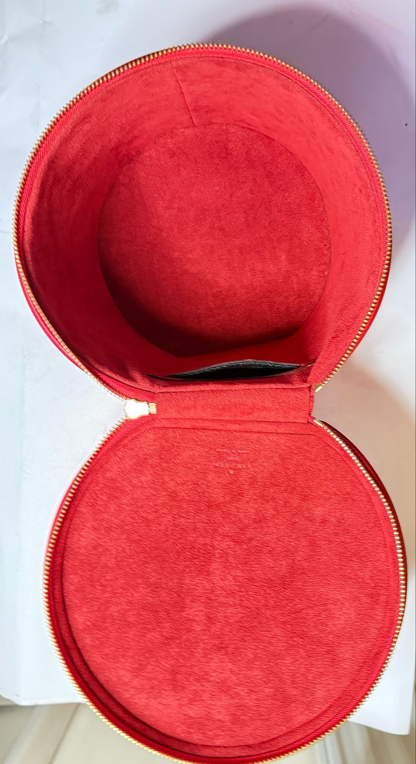 Louis Vuitton Red Epi Leather Cannes Vanity Bag