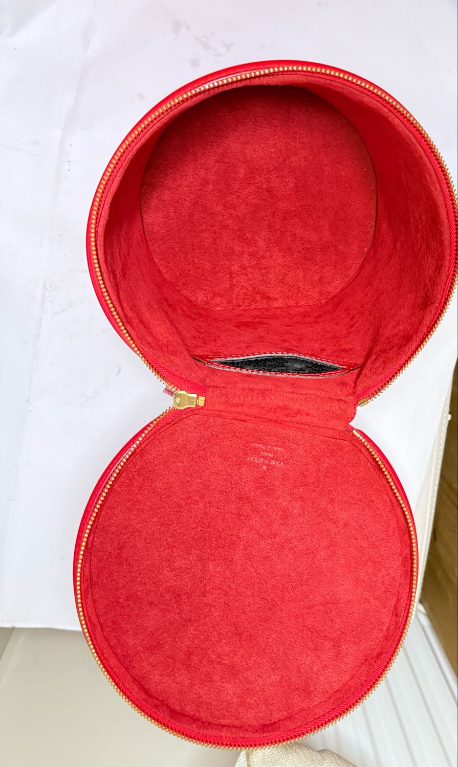 Louis Vuitton Red Epi Leather Cannes Vanity Bag